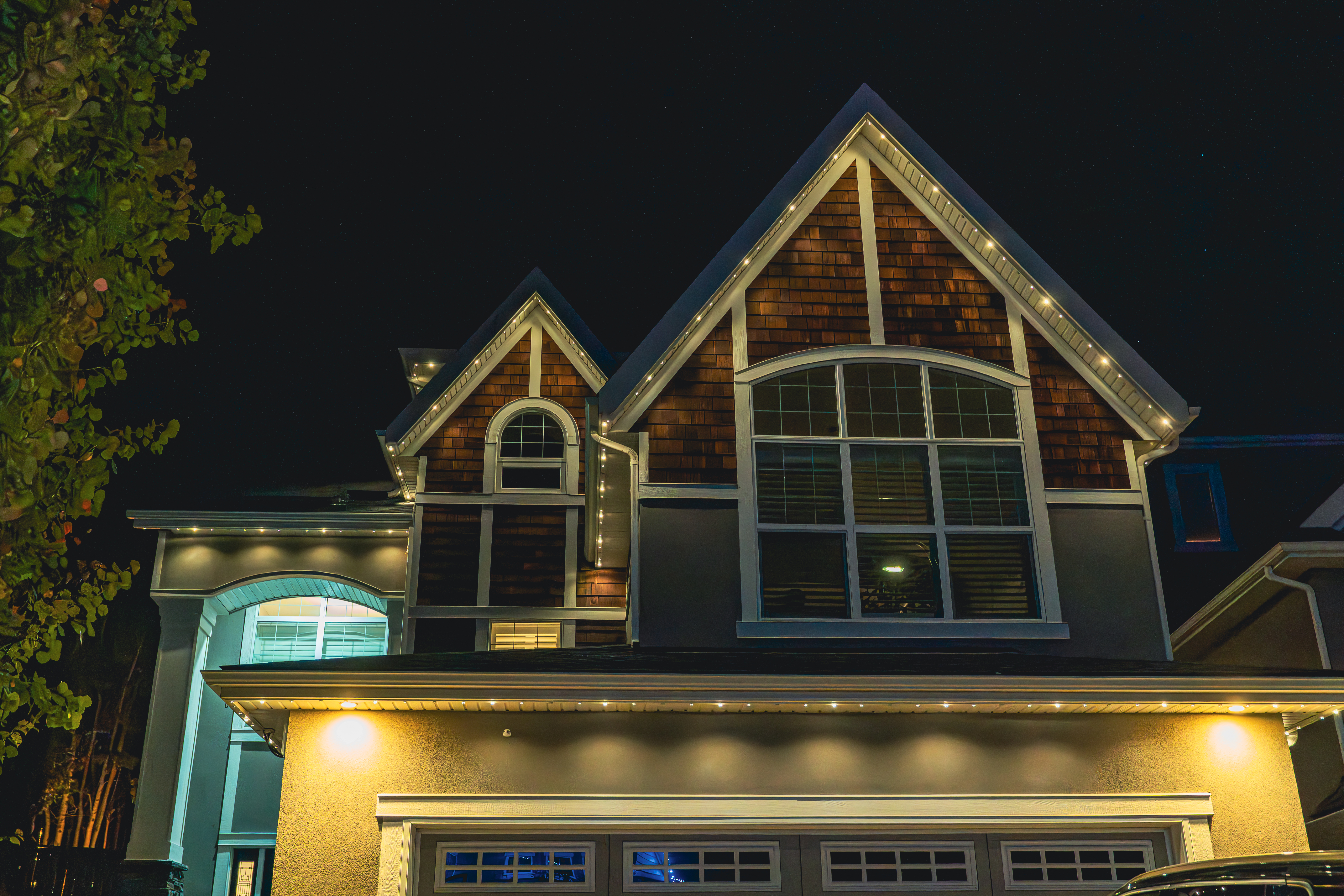 Permanent holiday lighting installation in Calgary – year-round LED by Lior Lighting